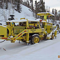 Drill Jumbo at the Mon Property - photo courtesy of Government of NWT, Dept. of Lands