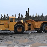 Mine truck at the Mon Gold Mine