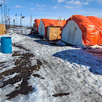 Temp camp - VMS drill project April 2025